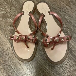 Valentino size 40 Pink Jelly Sandals Used